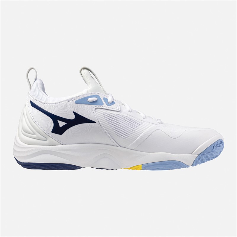 Mizuno Wave Momentum 3 Court Shoes White/Bellwether Blue/Bel Air Blue