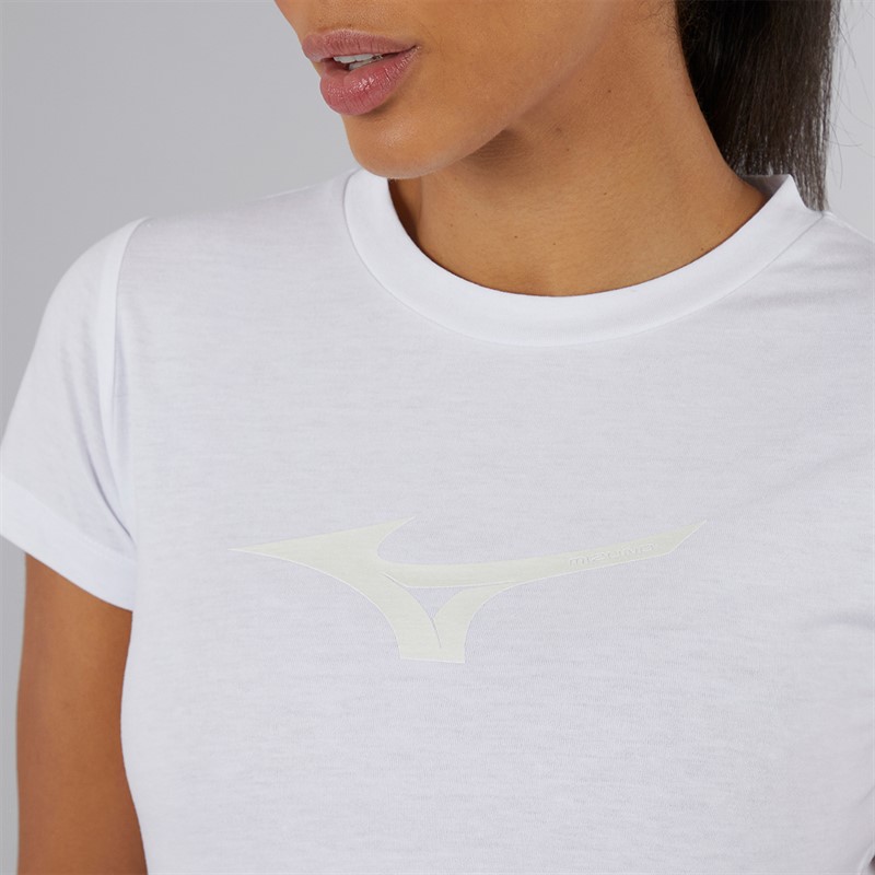 Mizuno Womens Athletics RB Drylite T-Shirt White