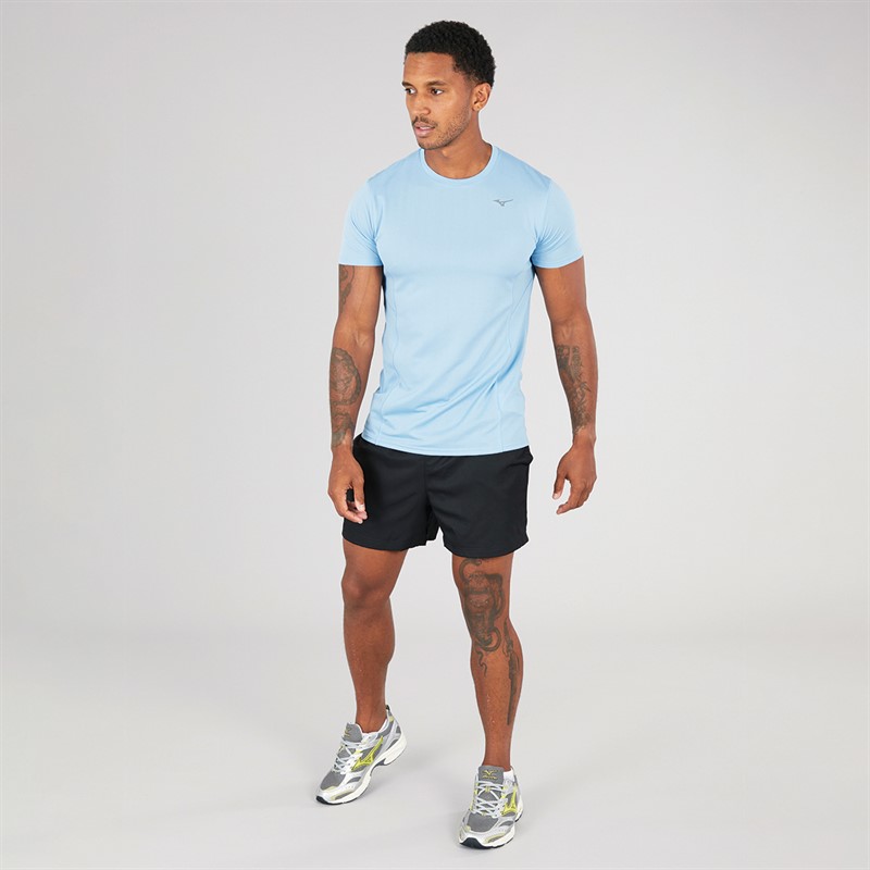 Mizuno Mens Dryaeroflow Running Top Glacier Lake