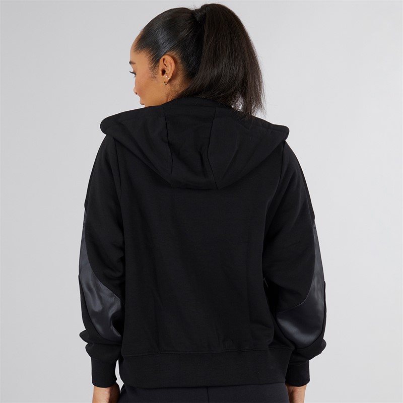 Mizuno Womens Athletics Full Zip Hoodie Black