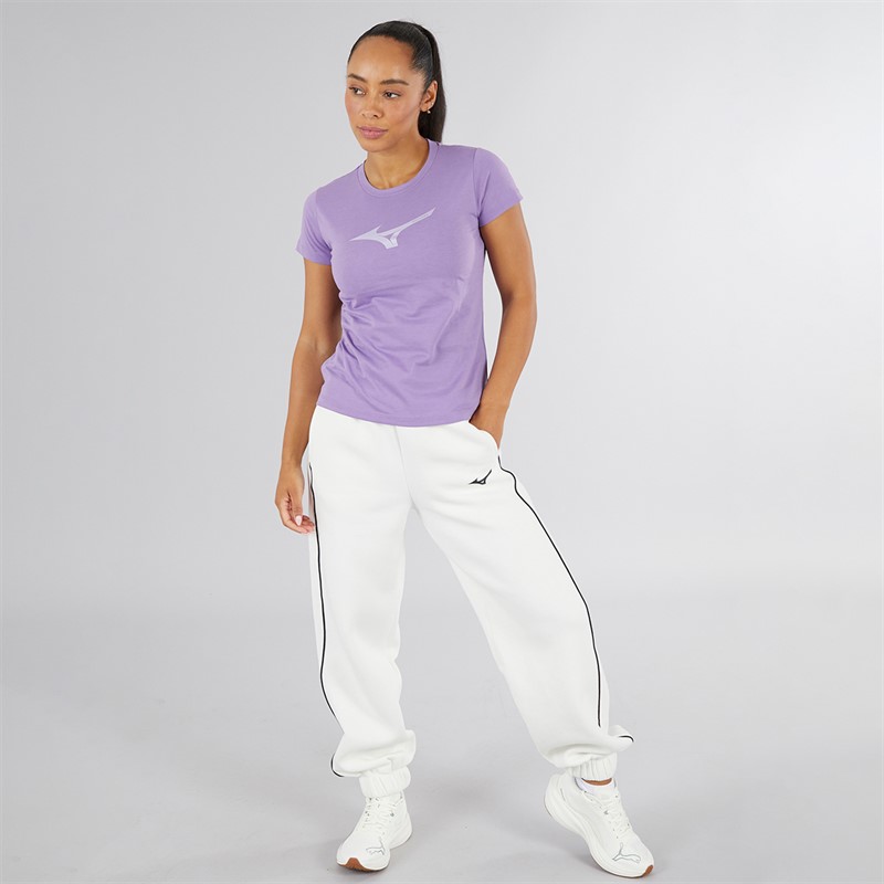 Mizuno Womens Athletics RB Drylite T-Shirt Paisley Purple