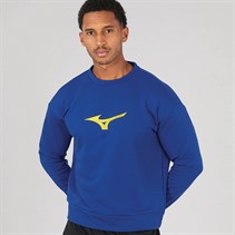 Mizuno Mens Athletics RB Sweatshirt Bellwether Blue