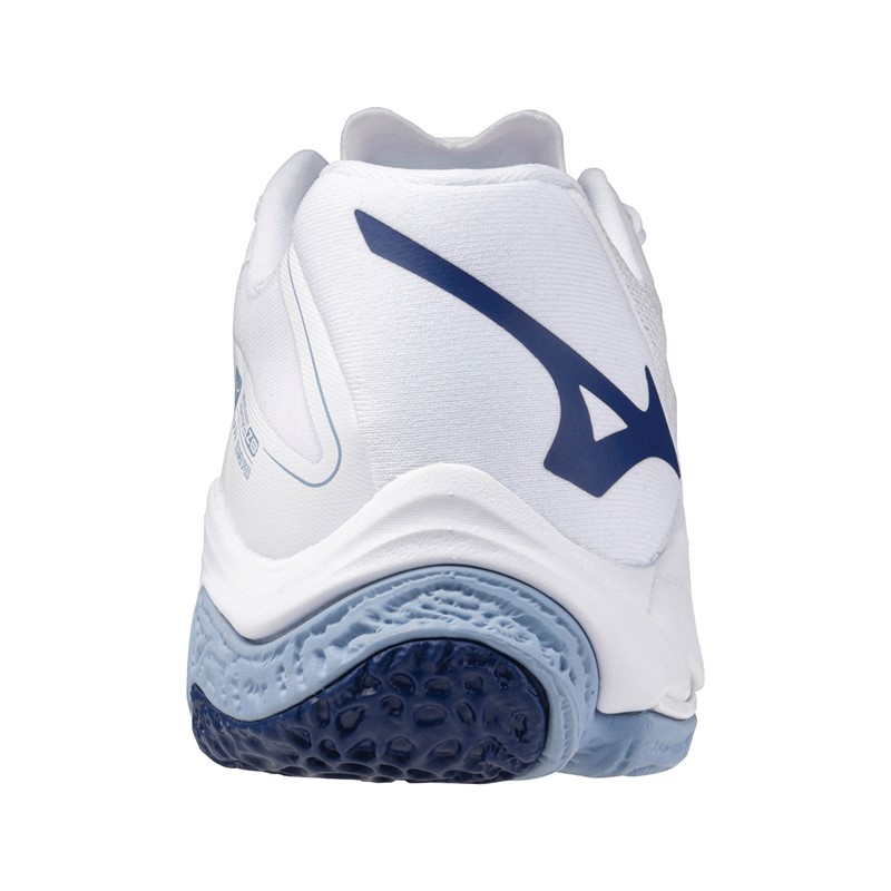 Mizuno Wave Lightning Z8 Court Shoes White/Bellwether Blue/Bel Air Blue