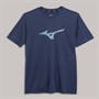 Mizuno Mens Core RB Drylite Running Top Vintage Indigo