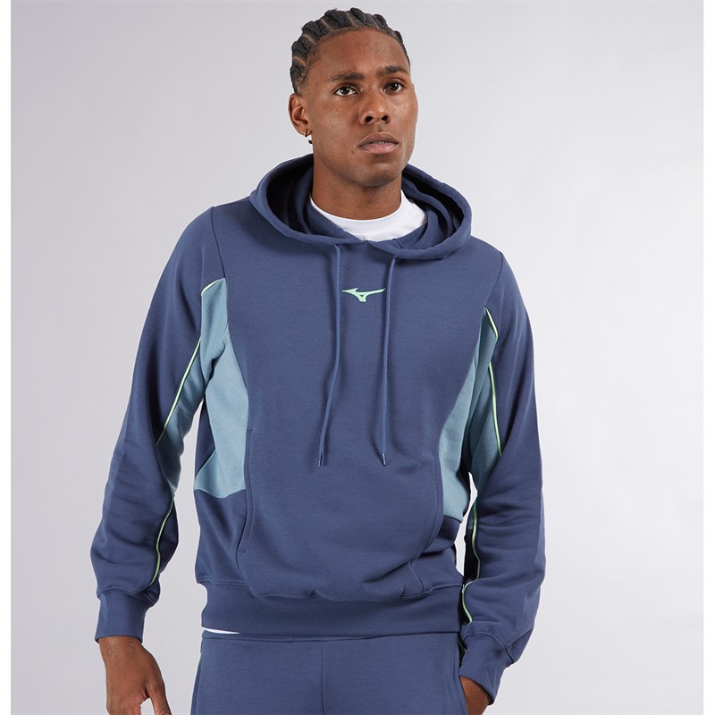 Mizuno Mens Athletics Hoodie Vintage Indigo - Size XXL