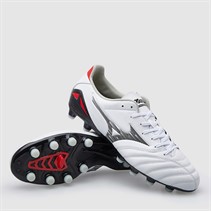 Mizuno Mens Morelia Neo IV Pro FG Firm Ground Football Boots White/Black/Chinese Red