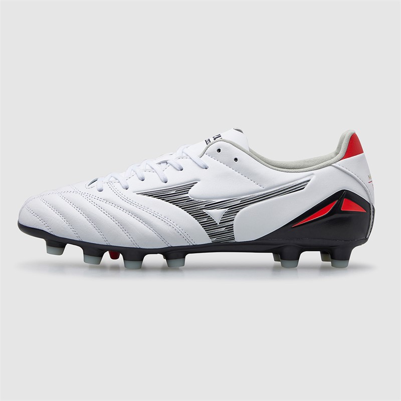 Mizuno Mens Morelia Neo IV Pro FG Firm Ground Football Boots White/Black/Chinese Red