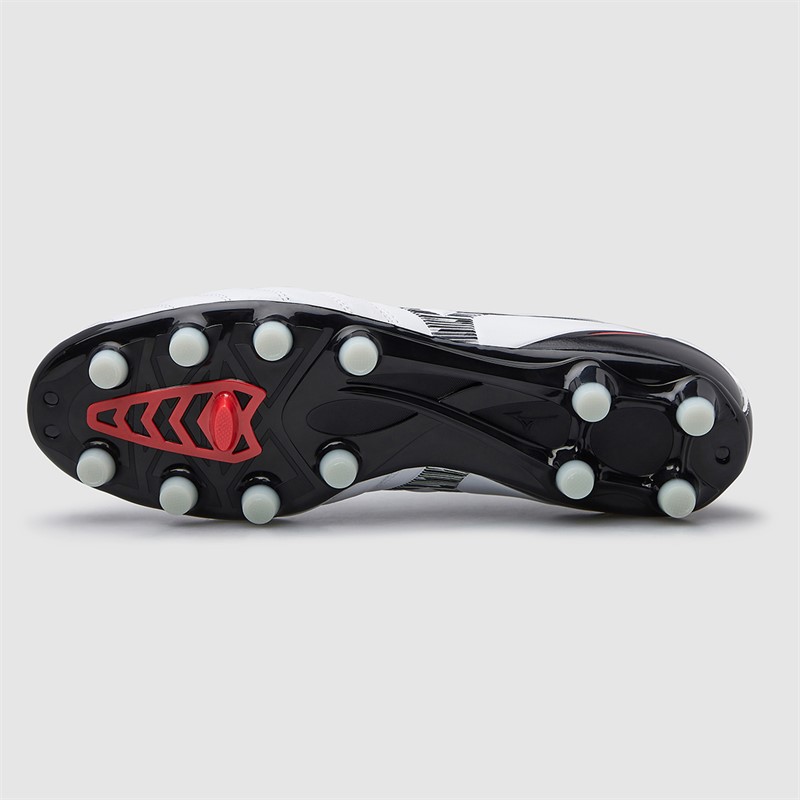 Mizuno Mens Morelia Neo IV Pro FG Firm Ground Football Boots White/Black/Chinese Red