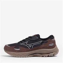Mizuno Mens Wave Rider Beta GTX Gore-Tex Trainers Black Sand/Black/Chicory Coffee
