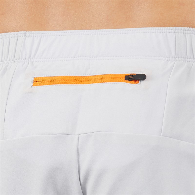 Mizuno Mens Core 5 Inch Running Shorts Vapor Silver