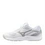 Mizuno Junior Boys Cyclone Speed 5 Indoor Court Shoes White/Black/Frozen Emerald