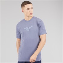 Mizuno Mens Mizuno Athletics T-Shirt Blue Granite