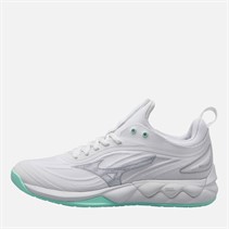 Mizuno Womens Wave Luminous 3 Indoor Court Shoes White/Blue Tint