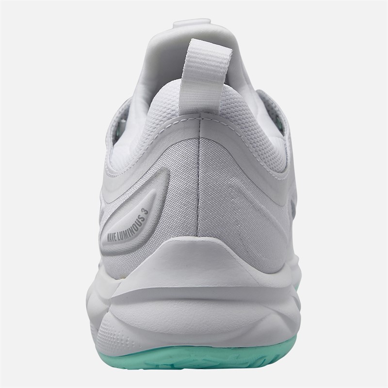 Mizuno Womens Wave Luminous 3 Indoor Court Shoes White/Blue Tint