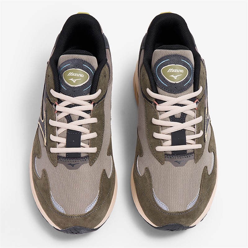 Mizuno Wave Rider Beta Trainers Vintage Khaki/Black Sand/Grape