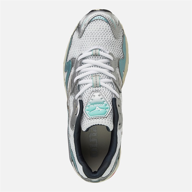 Mizuno Wave Rider 10 Trainers White/Vintage Khaki/Reef Waters