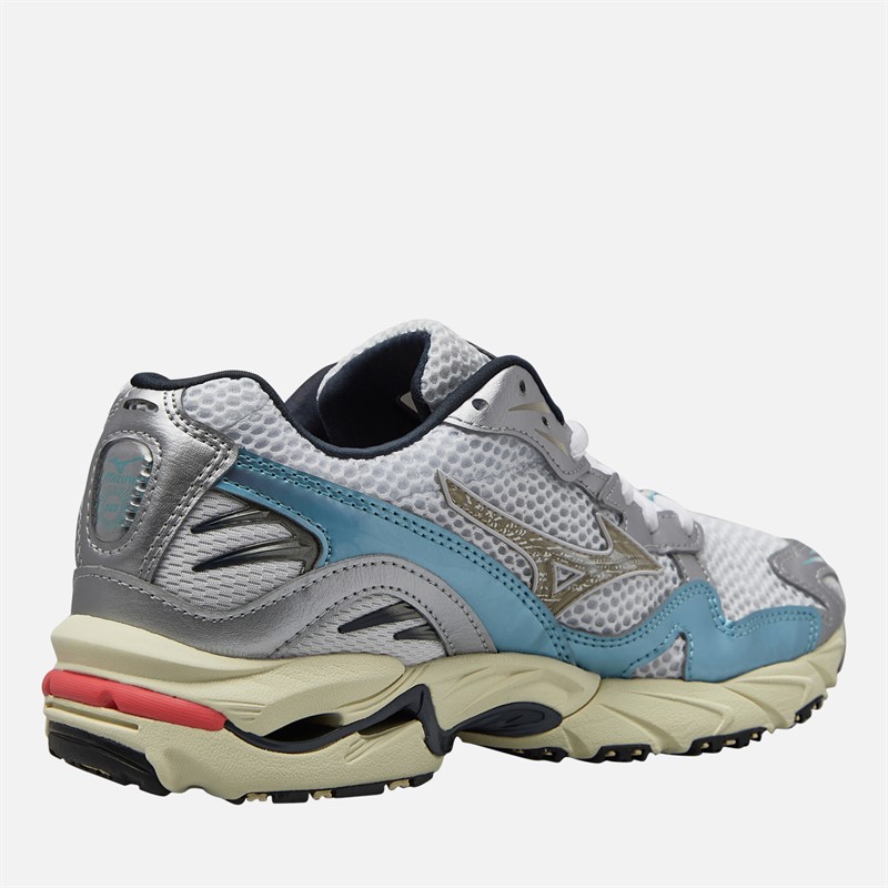 Mizuno Wave Rider 10 Trainers White/Vintage Khaki/Reef Waters