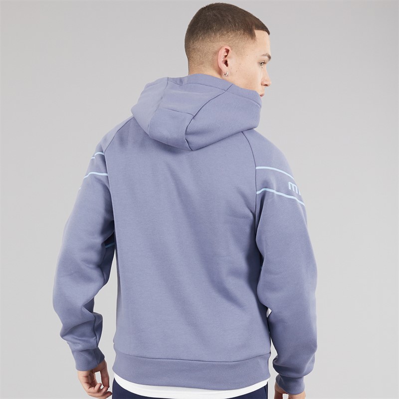 Mizuno Mens Mizuno Athletics Hoodie Blue Granite