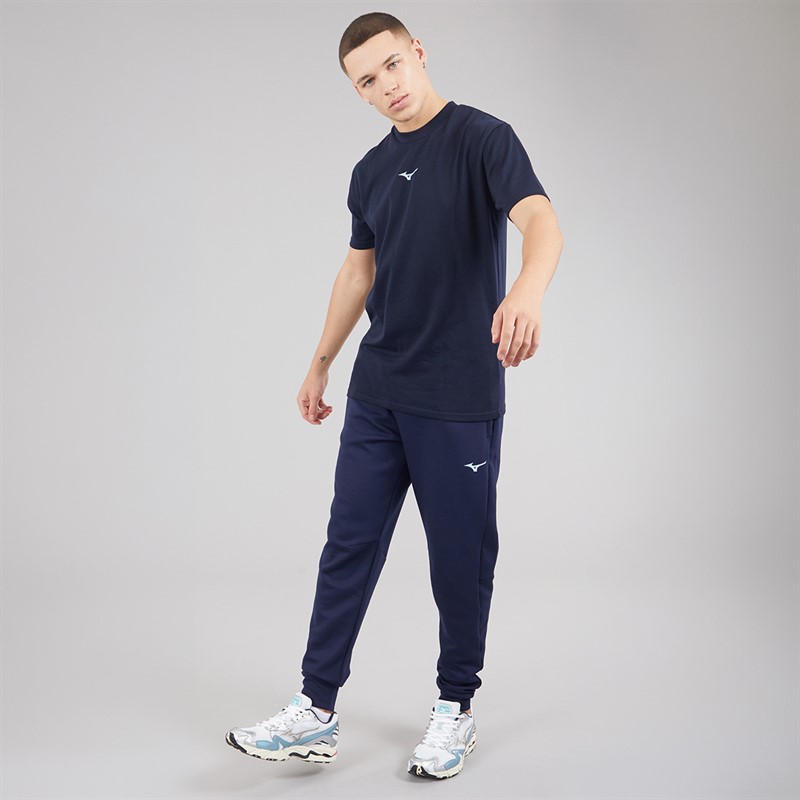 Mizuno Mens Mizuno Athletics Joggers Baritone Blue