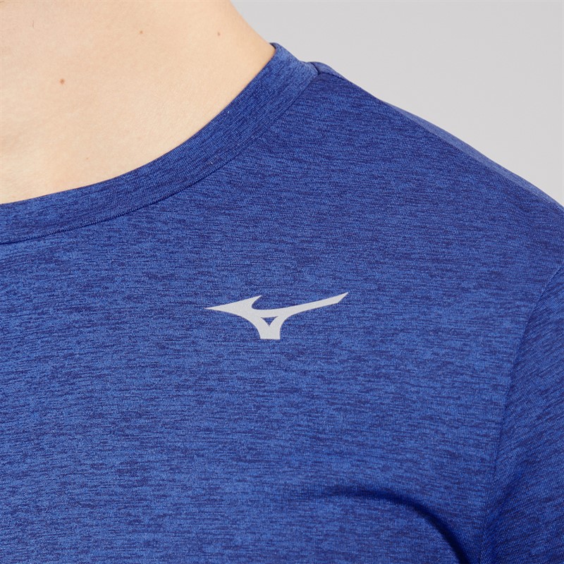 Mizuno Mens Core Impulse Long Sleeve Running Top Sodalite Blue