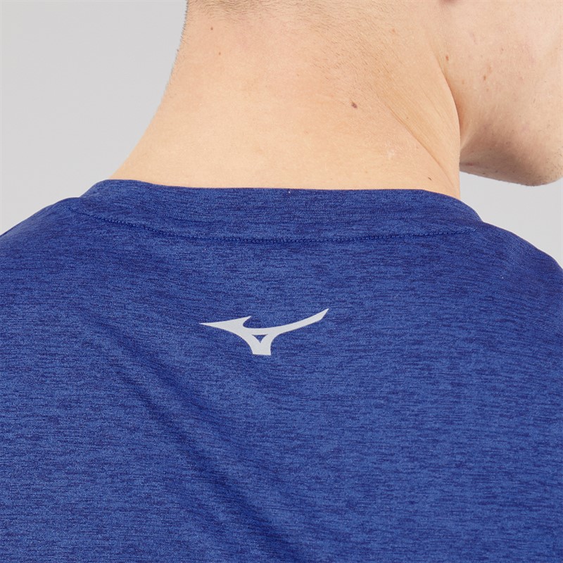 Mizuno Mens Core Impulse Long Sleeve Running Top Sodalite Blue