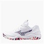 Mizuno Womens Wave Stealth 6 Indoor Court Shoes White/Blue Tint