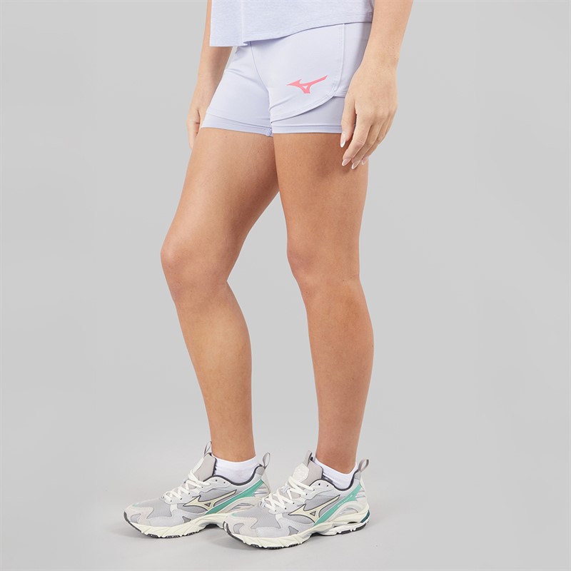 Mizuno Womens Flex Tennis Shorts Icelandic Blue