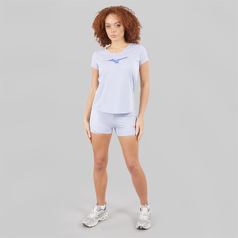 Mizuno Womens Flex Tennis Shorts Icelandic Blue