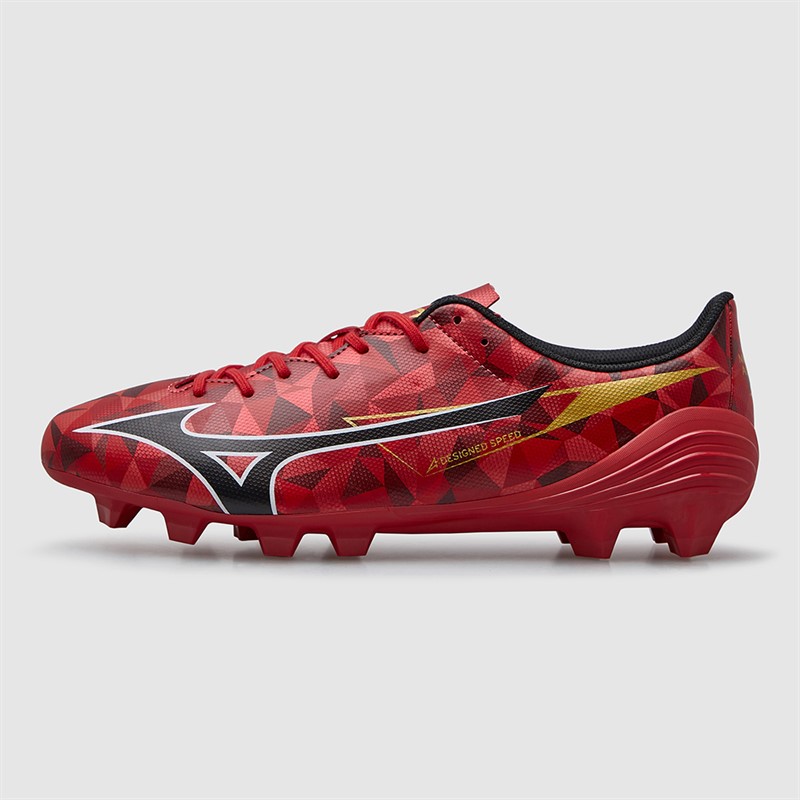 Mizuno Mens Mizuno A II Select FG Firm Ground Football Boots Morelia 40Th Red/Black/Gold