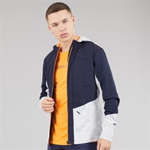 Mizuno Mens Active Warmalite Hybrid Running Jacket Baritone Blue