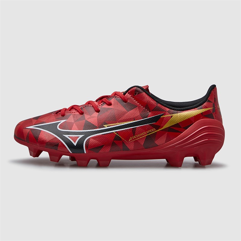 Mizuno Junior Boys Mizuno A II Select FG Firm Ground Football Boots Morelia 40Th Red/Black/Gold