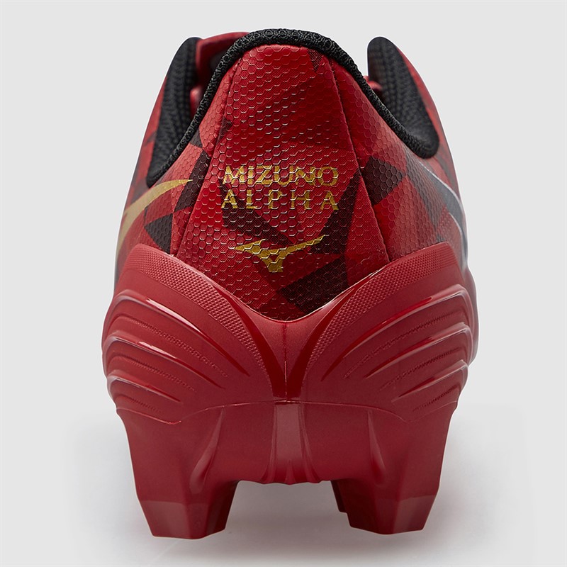 Mizuno Junior Boys Mizuno A II Select FG Firm Ground Football Boots Morelia 40Th Red/Black/Gold