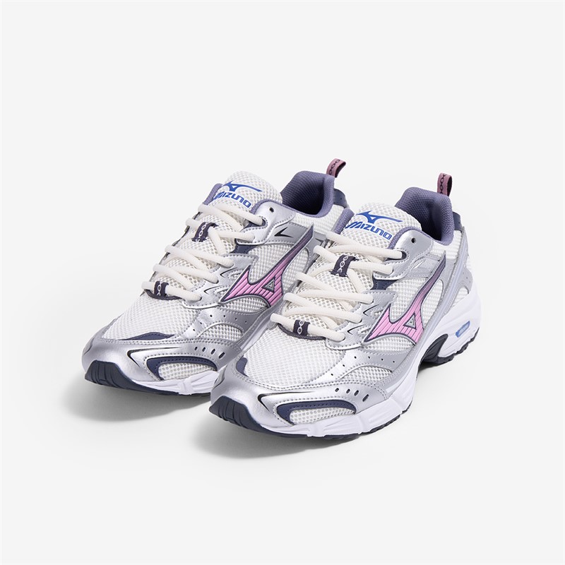 Mizuno MXR Trainers Snow White/Lilac Chiffon/Silver