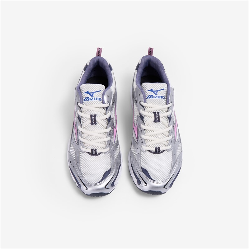 Mizuno MXR Trainers Snow White/Lilac Chiffon/Silver