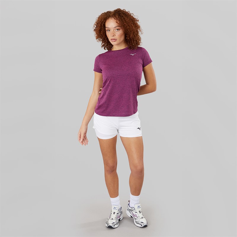 Mizuno Womens Flex Tennis Shorts White