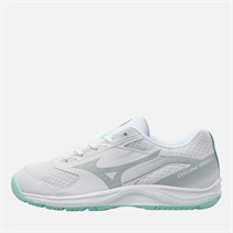 Mizuno Womens Cyclone Speed 5 Indoor Court Shoes White/Blue Tint