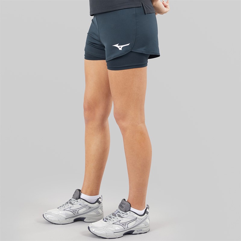 Mizuno Womens Flex Tennis Shorts Black