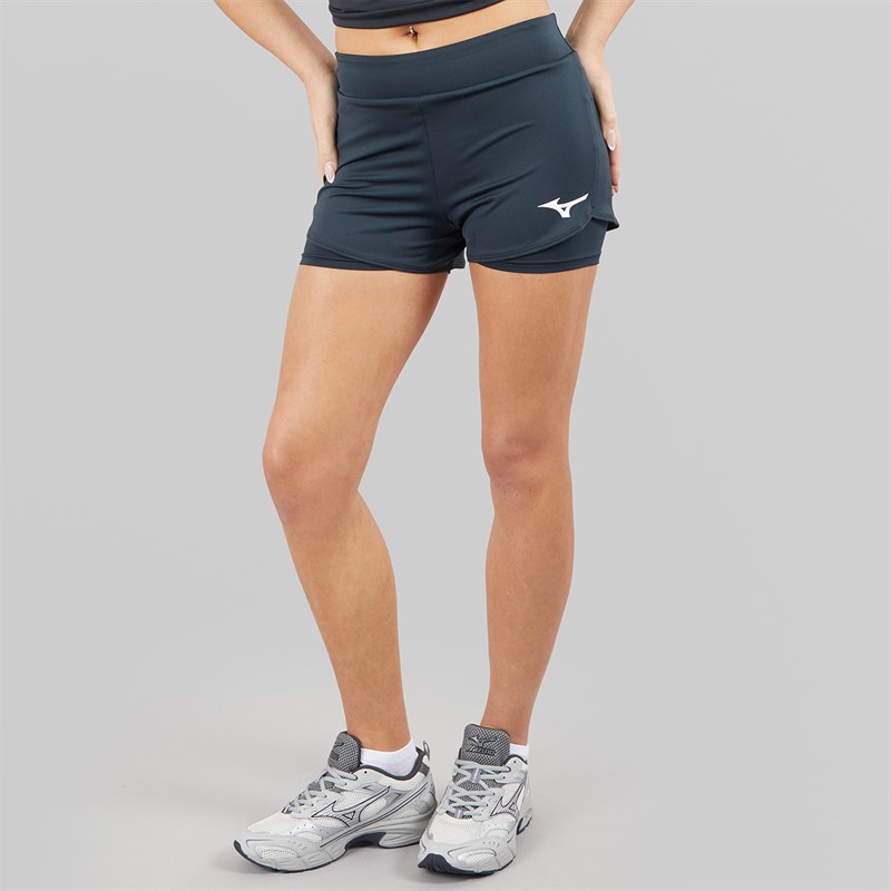 Mizuno Womens Flex Tennis Shorts Black