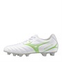 Mizuno Mens Monarcida Neo III Select FG Firm Ground Football Boots White/Neon Green