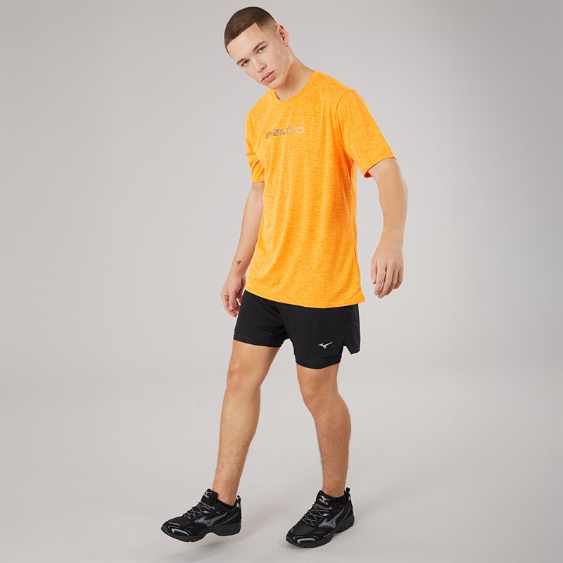 Mizuno Mens Core 5 Inch 2-In-1 Running Shorts Black