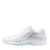 Mizuno Junior Boys Lightning Star Z7 Indoor Court Shoes White/Blue Tint
