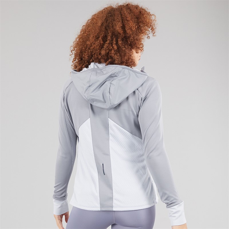 Mizuno Womens Active Warmalite Hybrid Running Jacket Quicksilver