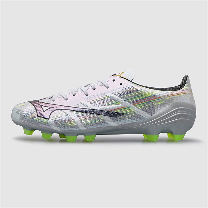 Mizuno Mens Mizuno A II Pro FG Firm Ground Football Boots White/Black Iridescent/Black