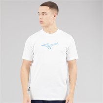 Mizuno Mens Mizuno Athletics T-Shirt Snow White