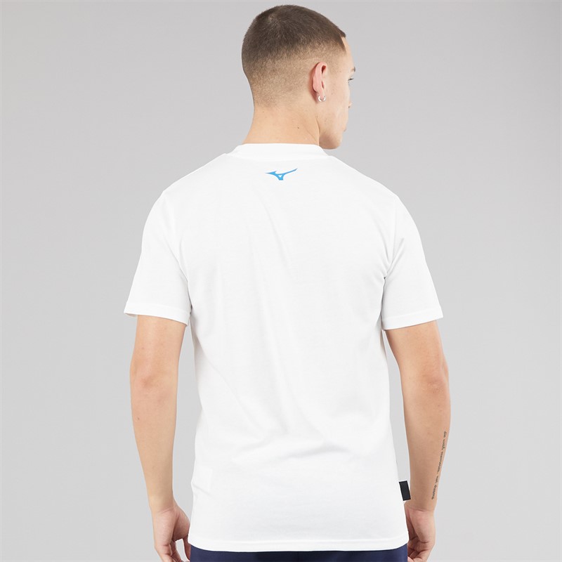 Mizuno Mens Mizuno Athletics T-Shirt Snow White