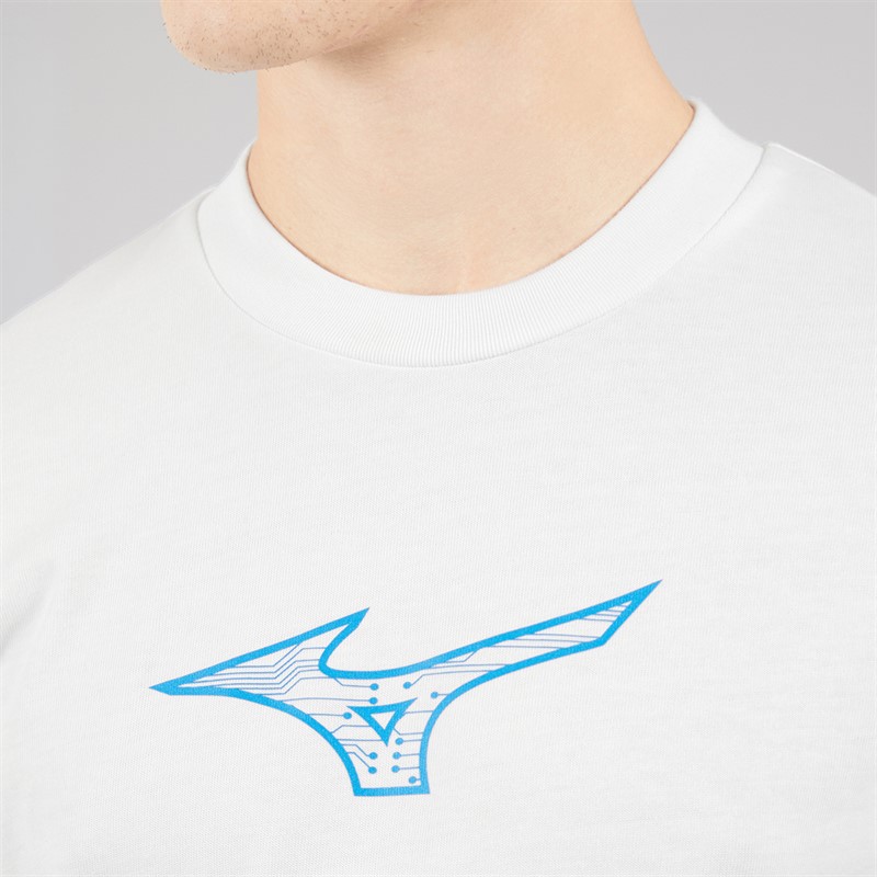 Mizuno Mens Mizuno Athletics T-Shirt Snow White