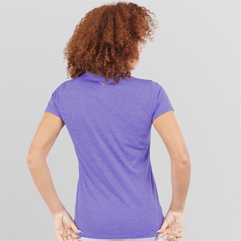 Mizuno Womens Core Impulse Running Top Iris Bloom