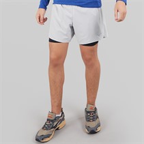 Mizuno Mens Core 5 Inch 2-In-1 Running Shorts Vapor Silver