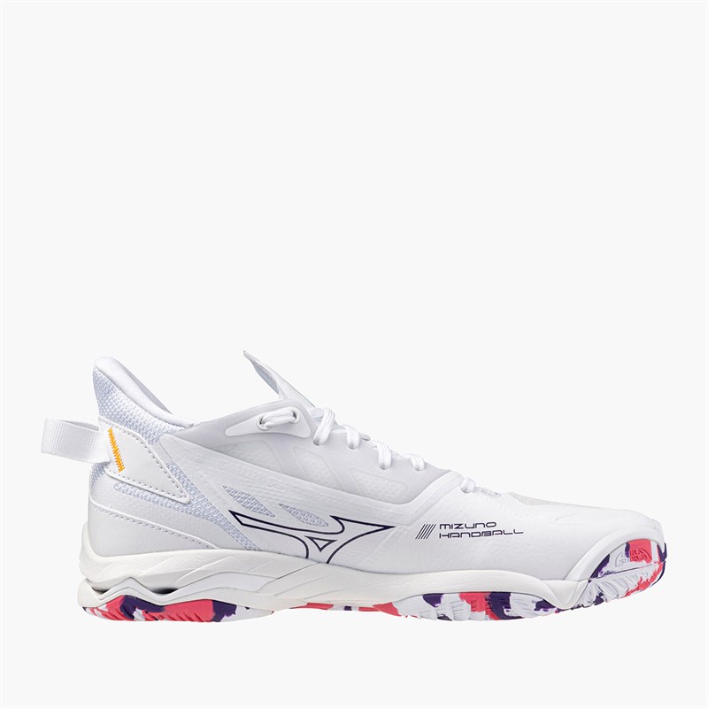 Mizuno Womens Wave Mirage 5 Indoor Court Shoes White/Blue Tint