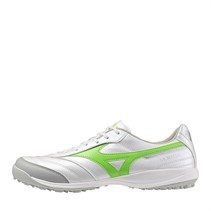 Mizuno Mens Morelia Sala Pro TF Astro Sala Football Boots White/Neon Green/Galaxy Silver